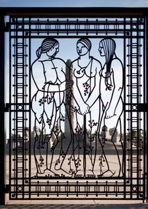 Heykel Parkı Giriş Kapısı, üç kadın (demir) (ayrıca bkz. 346459) by Gustav Vigeland